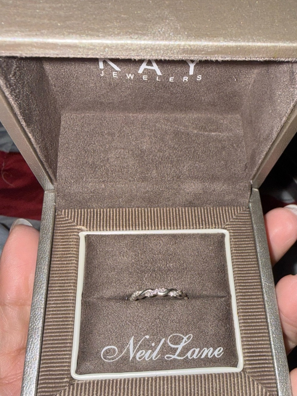 Neil Lane Twisted Diamond Accent Ring in White - Picture 6 of 6